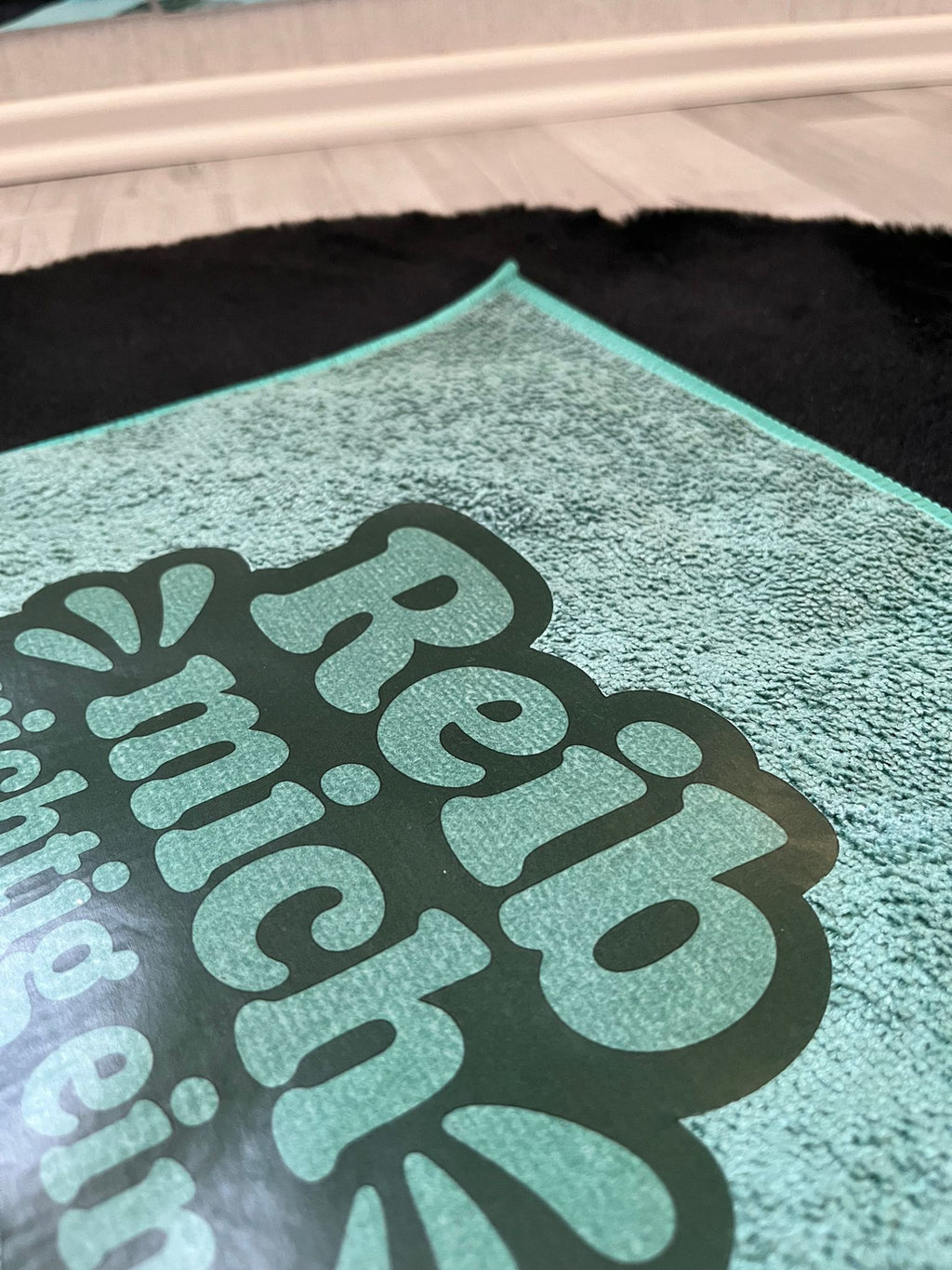 Mikrofasertuch "Reib mich richtig ein"