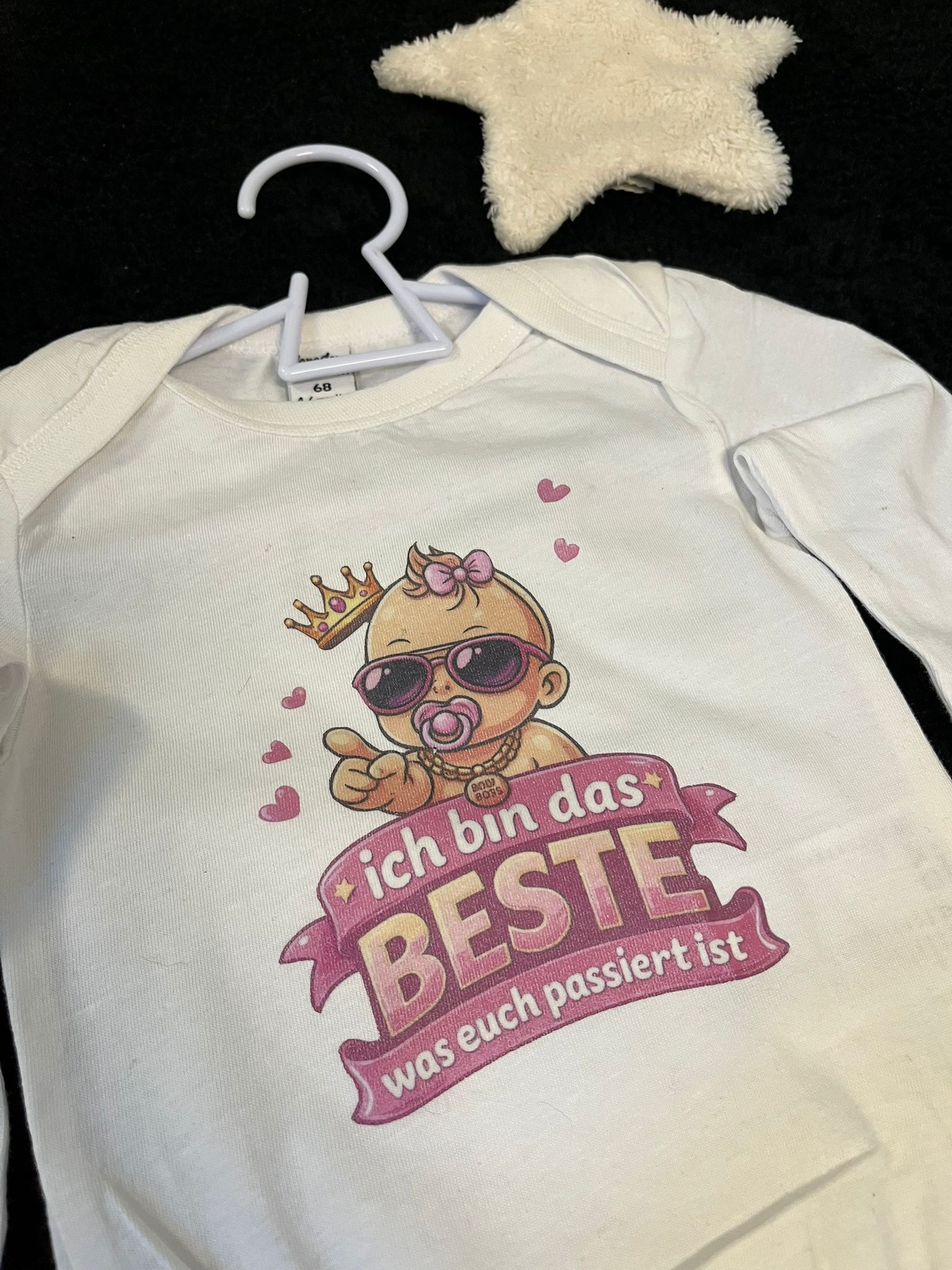 Babybody "ich bin das beste was euch passiert ist" Mädchen