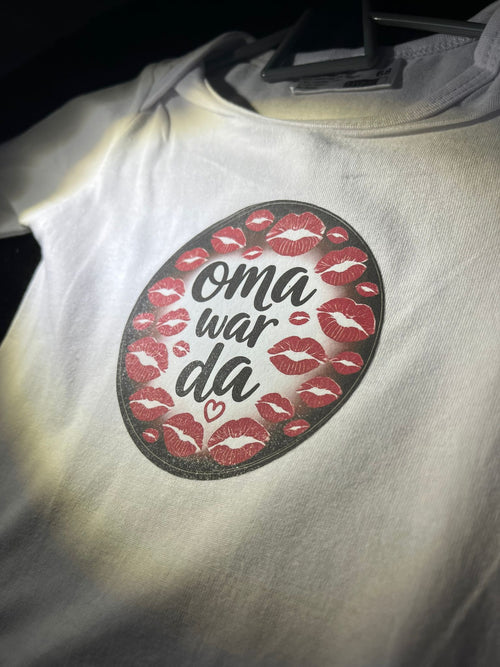 Baby Body "Oma war da" weiß