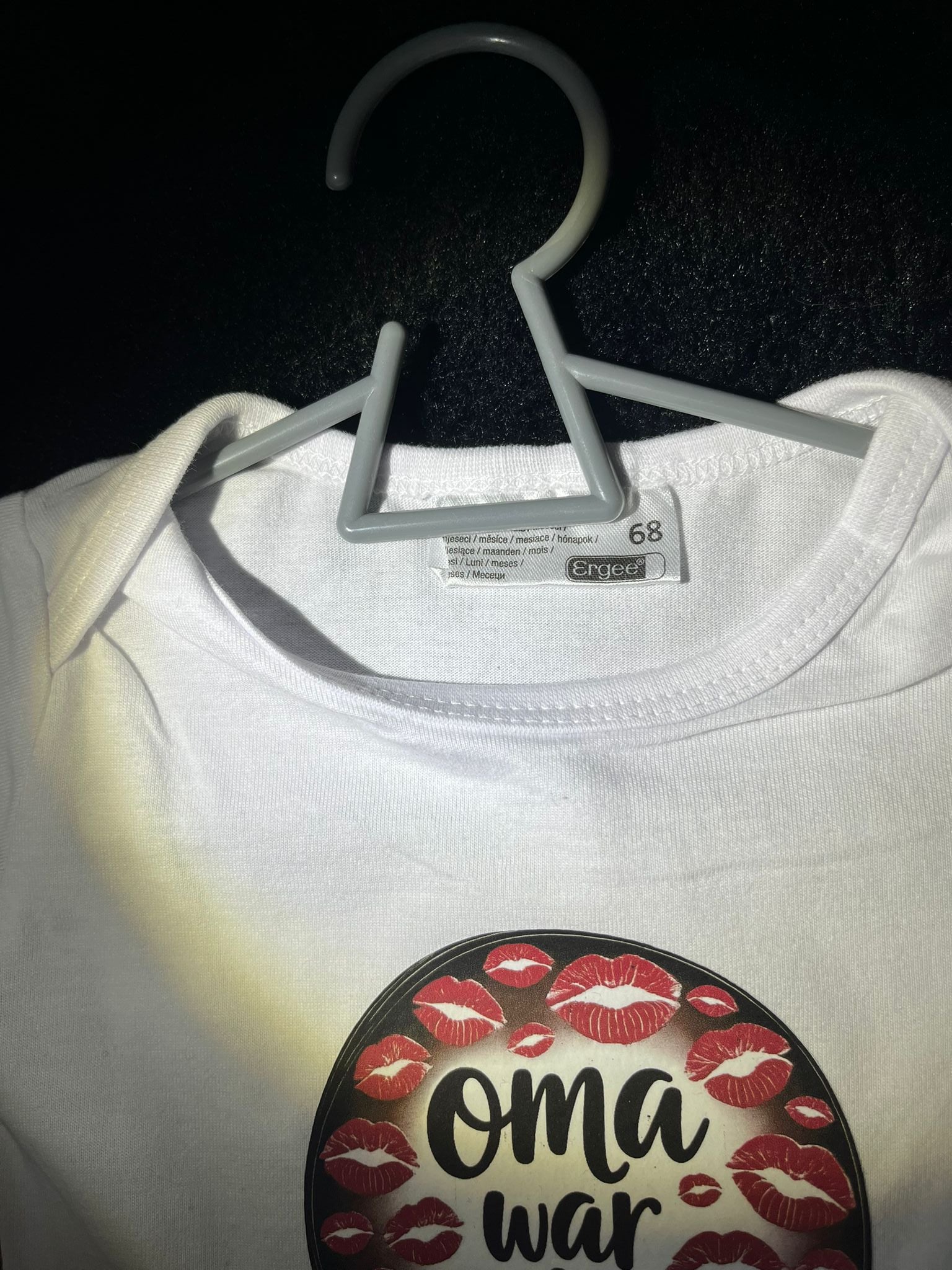 Baby Body "Oma war da" weiß