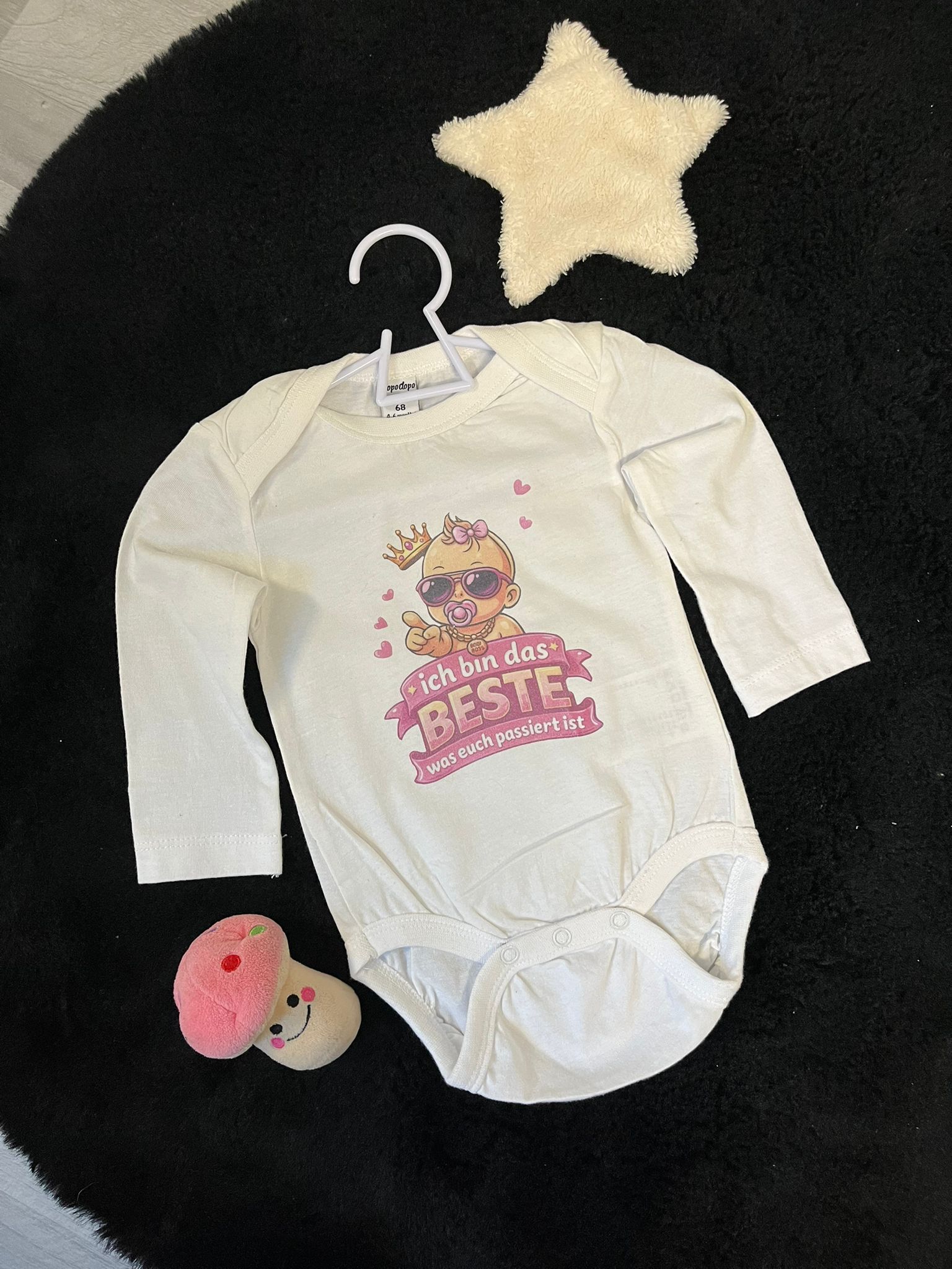 Babybody "ich bin das beste was euch passiert ist" Mädchen