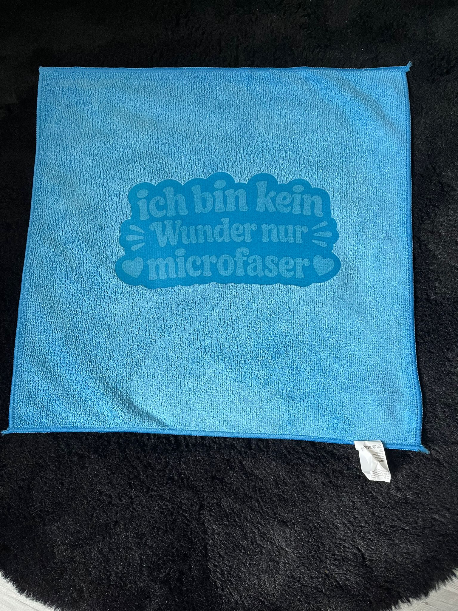 Mikrofasertuch "ich bin kein wunder nur Mikrofaser"