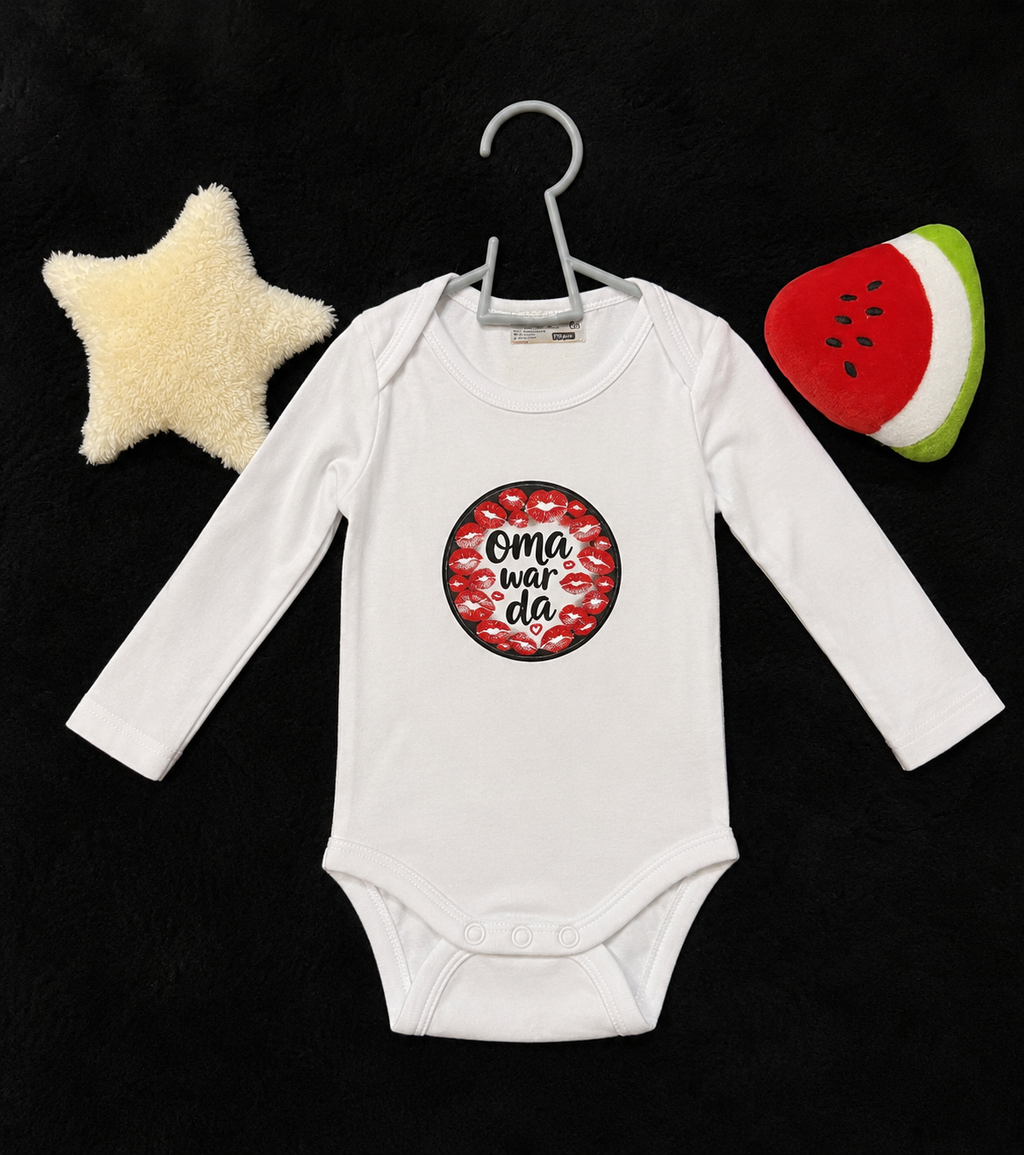 Baby Body "Oma war da" weiß