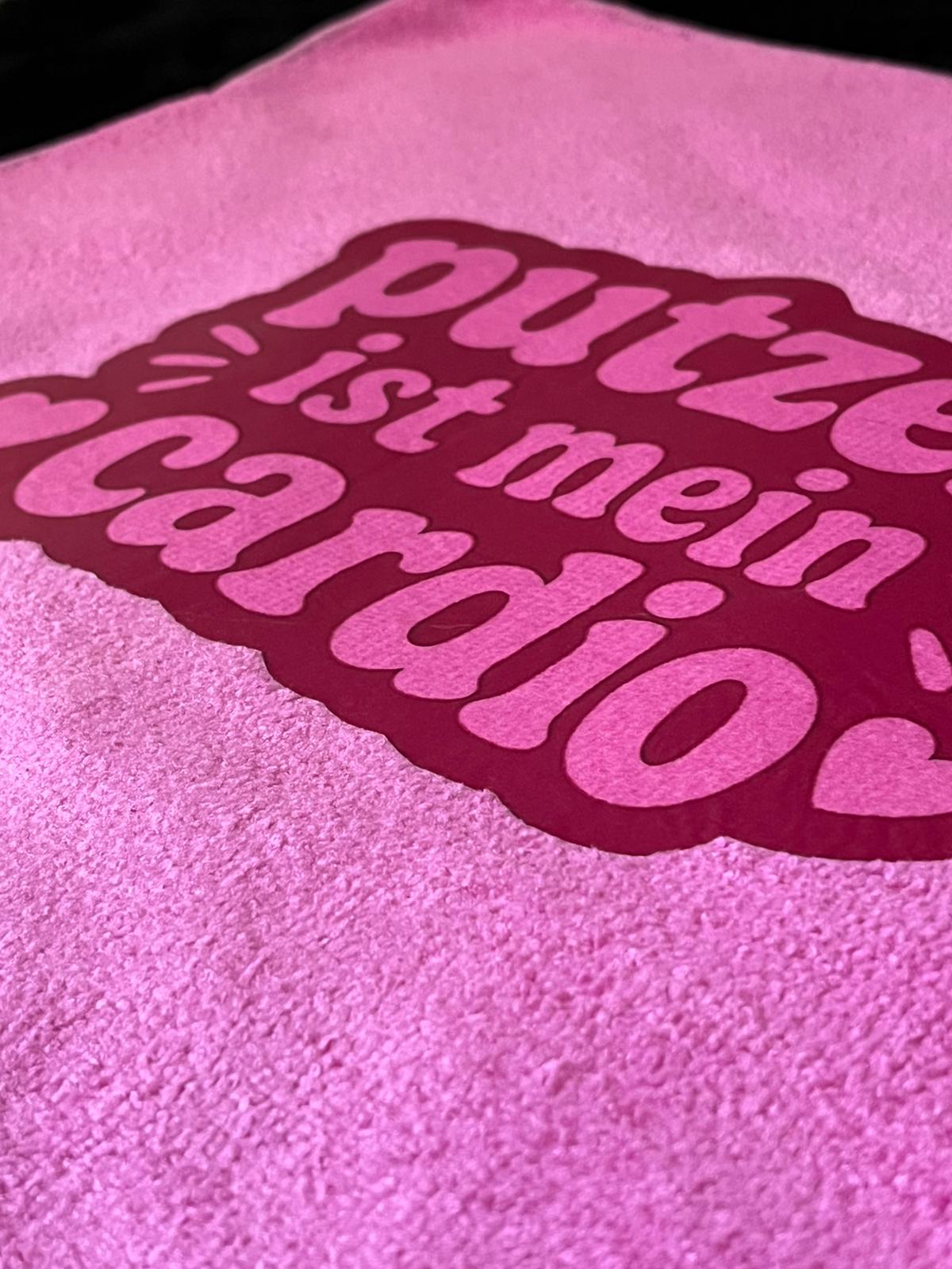 Mikrofaser Tuch "Putzen ist mein cardio"