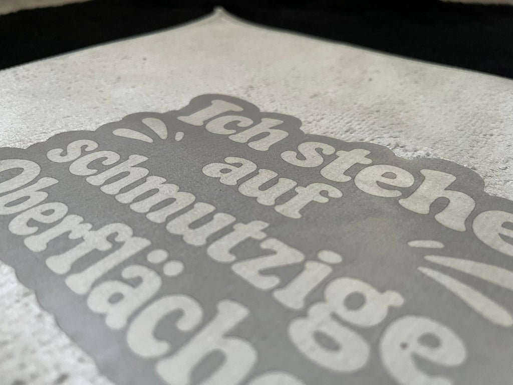 Mikrofasertuch"Ich stehe auf schmutzige Oberflächen"