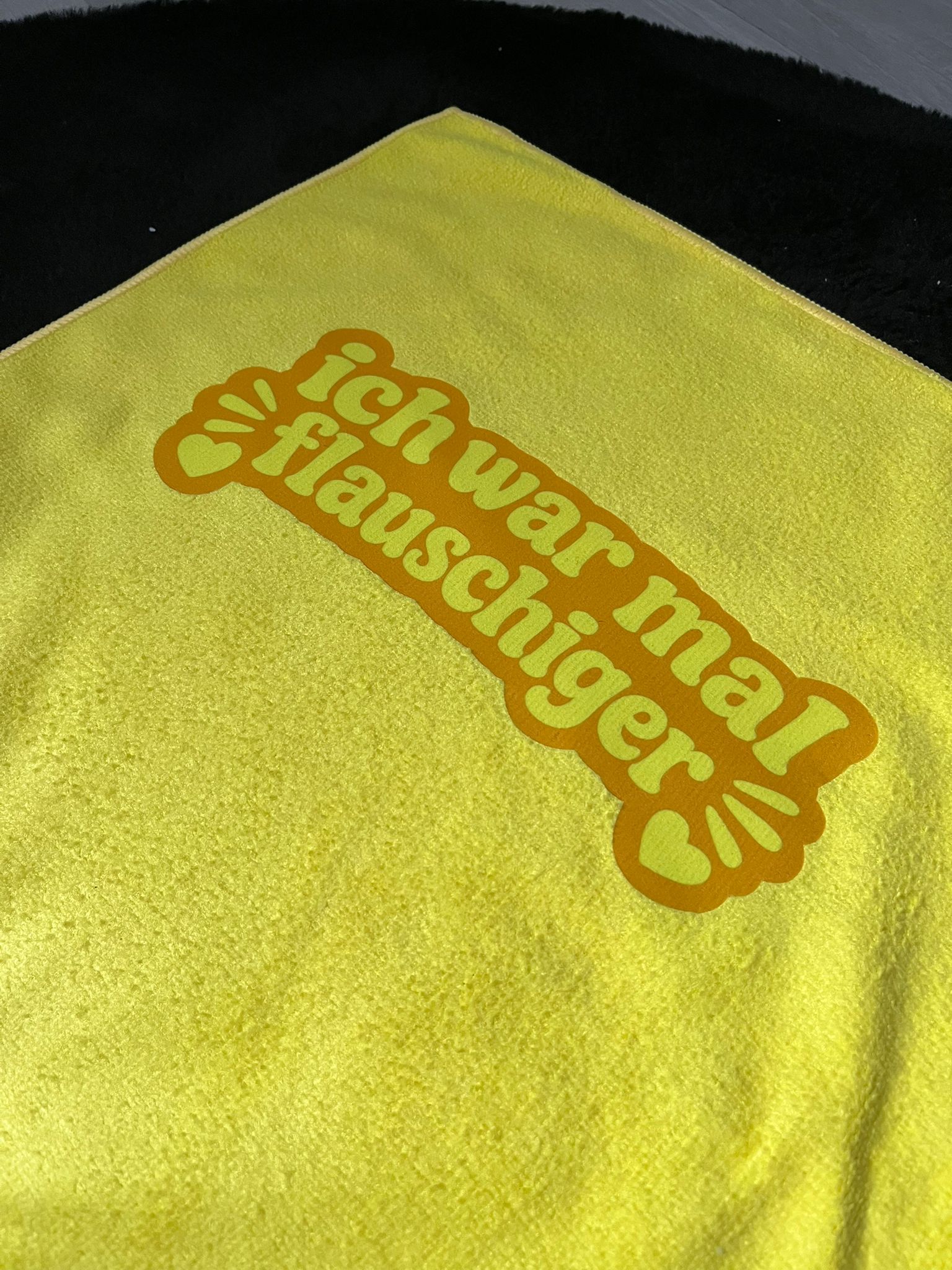 Mikrofasertuch "ich war mal flauschiger"