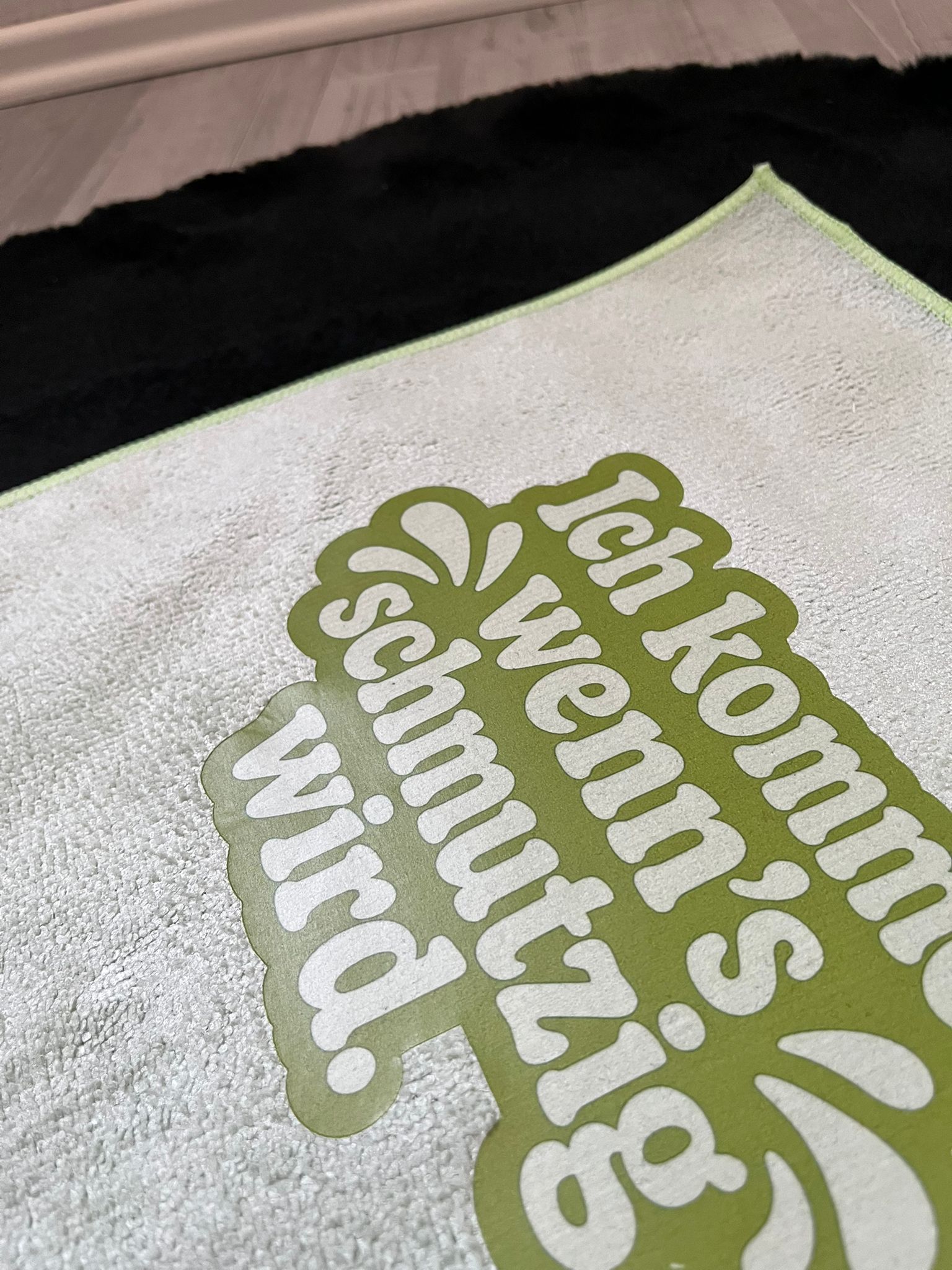 Mikrofasertuch "Ich komme wenn's schmutzig wird "
