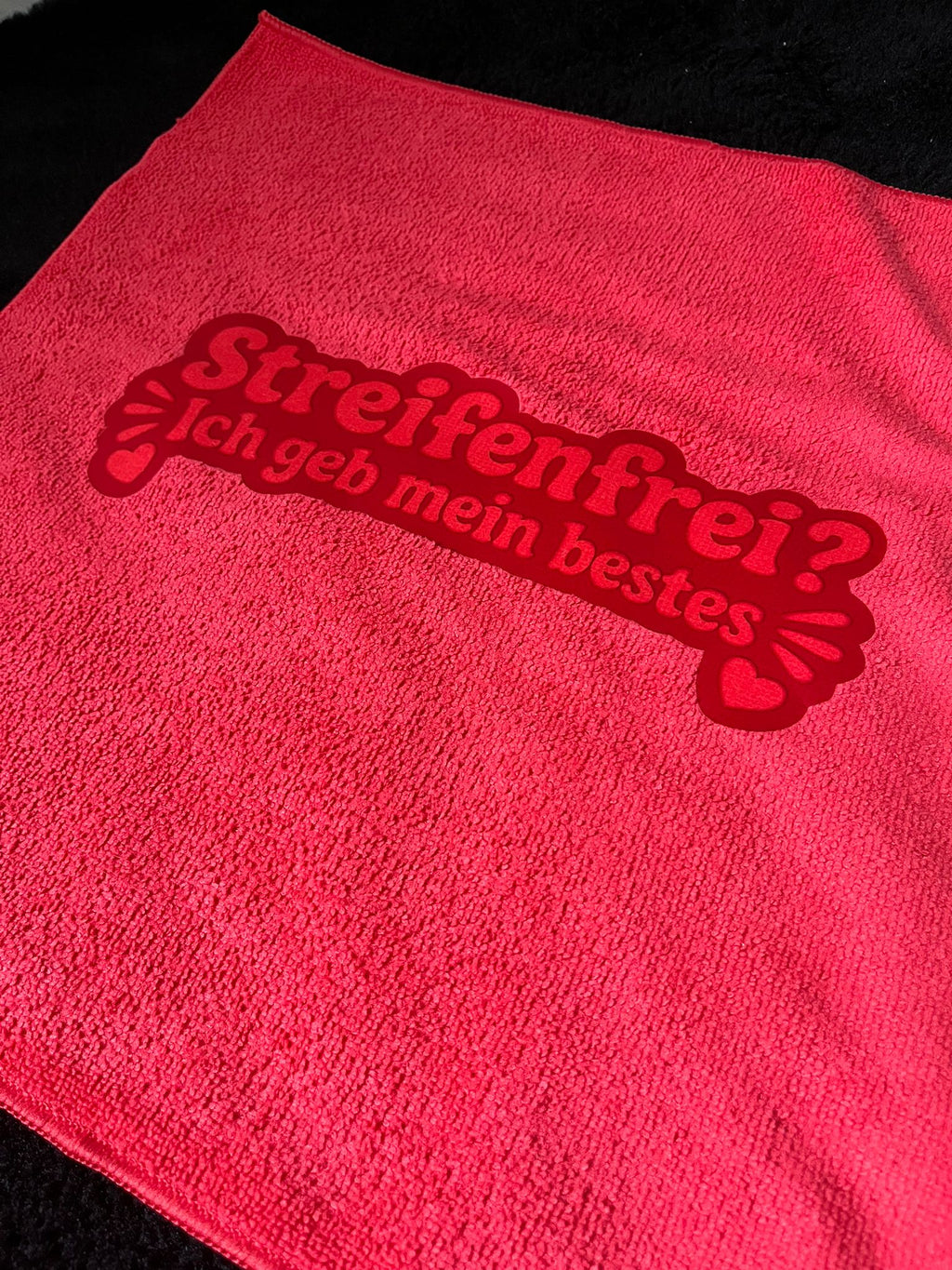 Mikrofasertuch "streifenfrei? ich geb mein bestes"