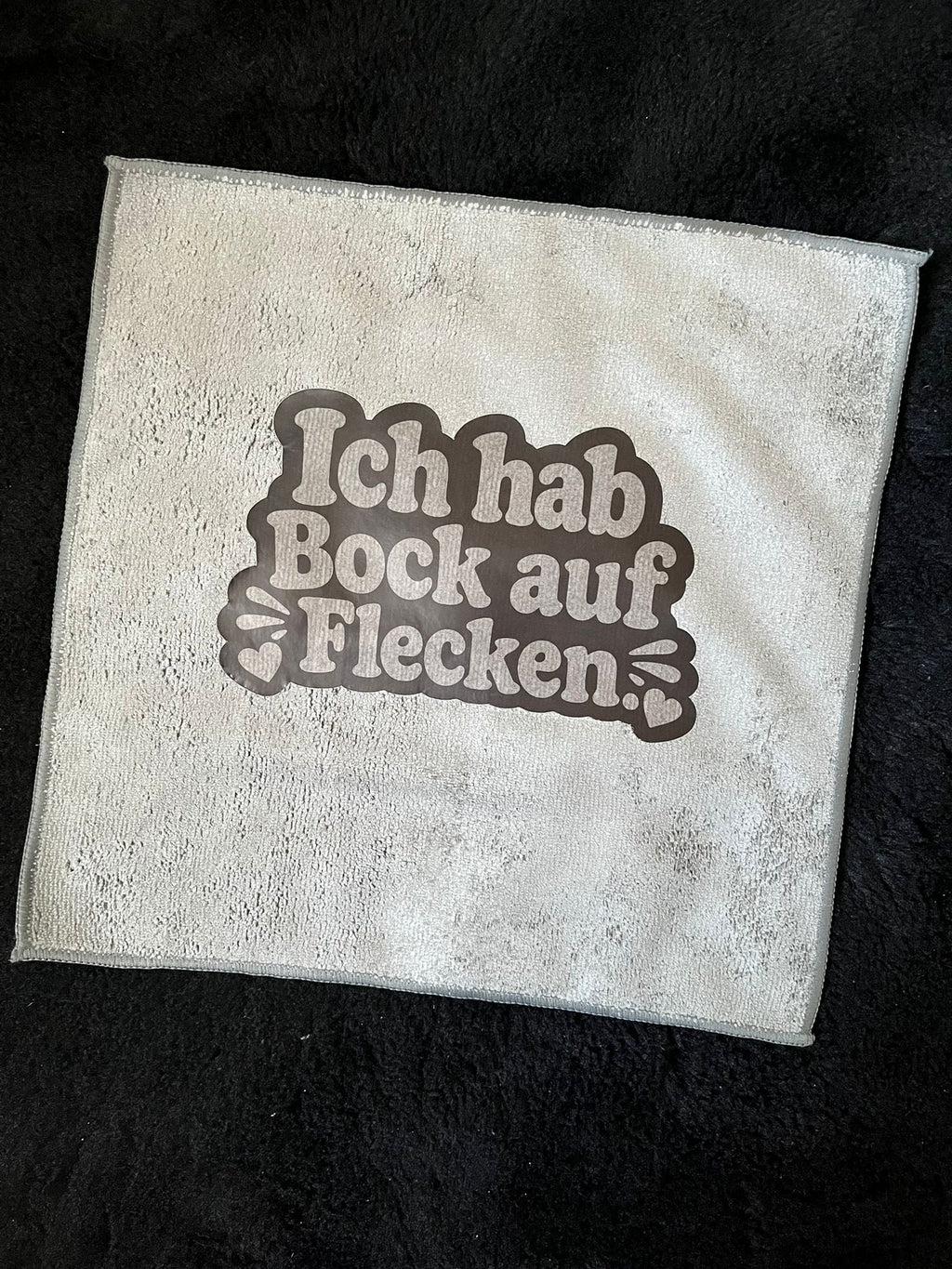 Mikrofasertuch "Ich hab Bock auf flecken"