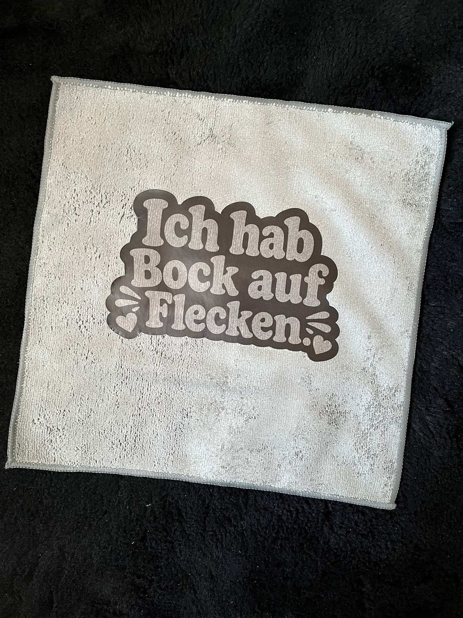 Mikrofasertuch "Ich hab Bock auf flecken"