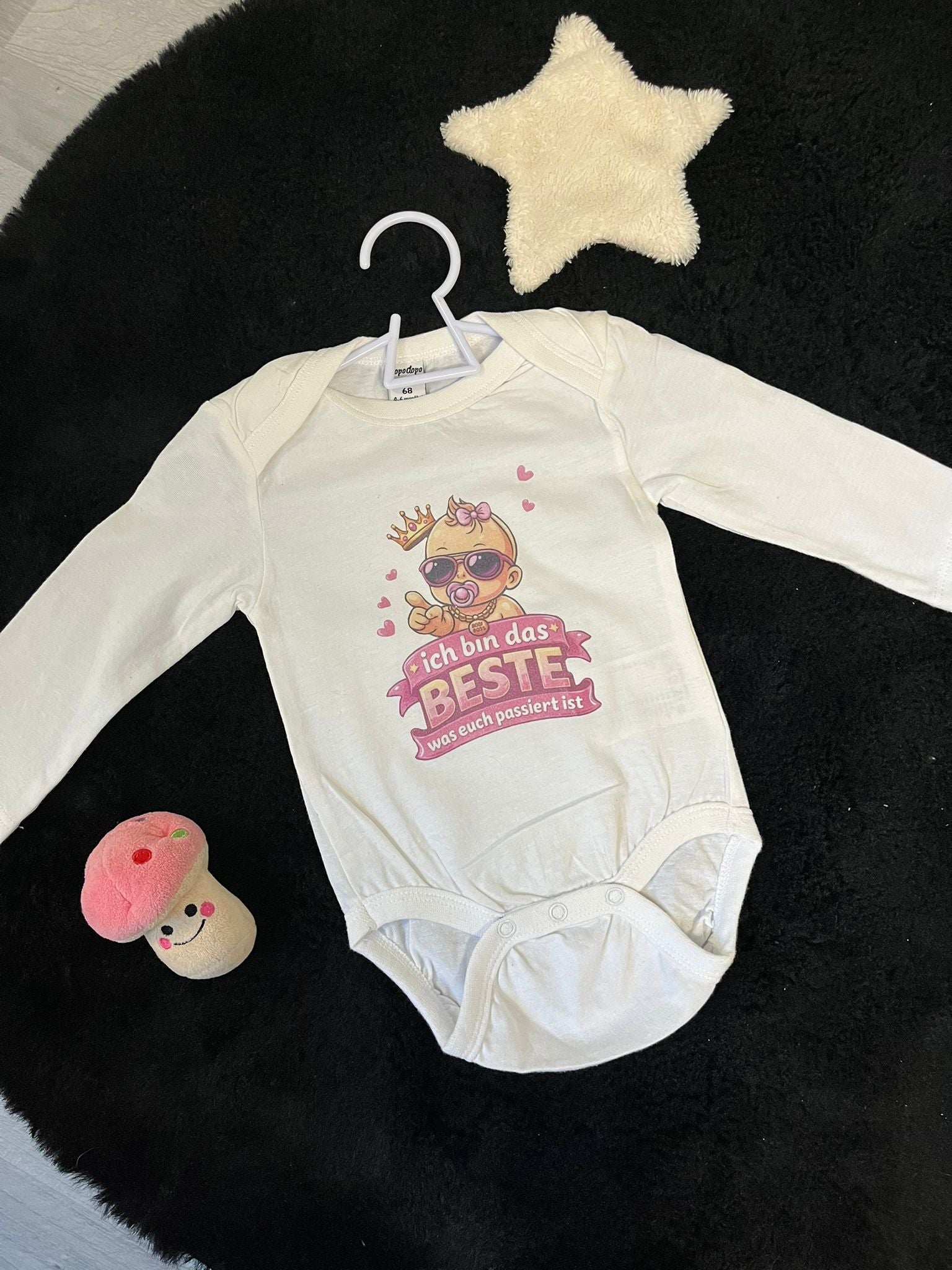 Babybody "ich bin das beste was euch passiert ist" Mädchen